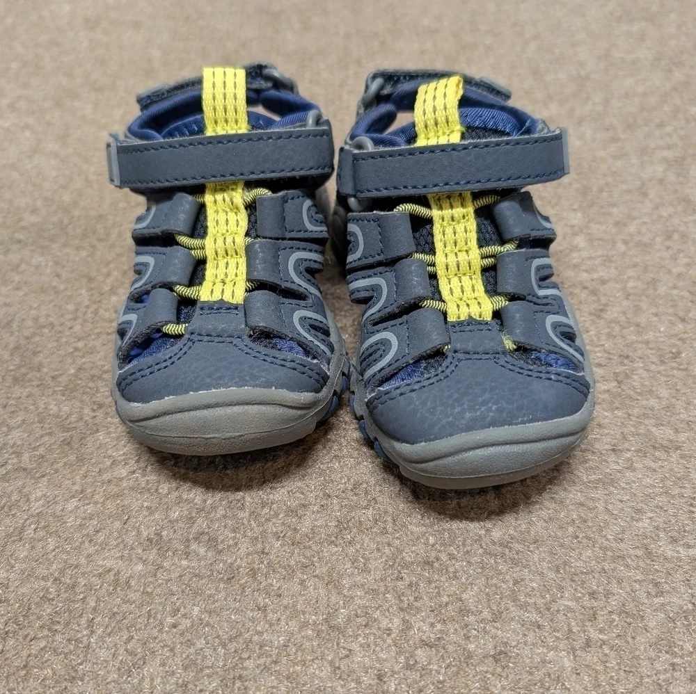 Cat & Jack Boys Blue Gray Afton Hiking Sandals Size 5 Baby